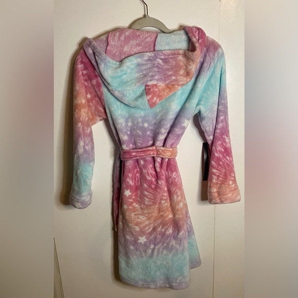 Cuddle Duds Soft Cozy Girls Hooded Robe, 10-12 - Picture 2 of 3